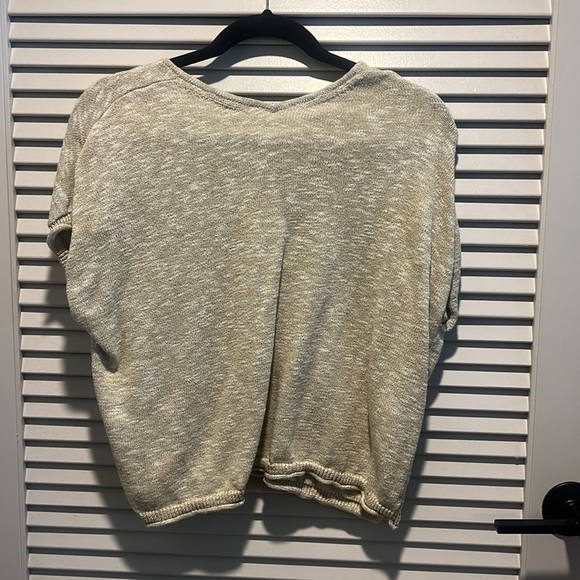 MADEWELL | SHORT SLEEVE GREEN SWEATER TOP | Small - Picture 2 of 2